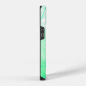 Coque Pour iPhone 14 Branches de Menthe Verte Brumeuse Givrée (Côté droit)