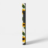 Coque Pour iPhone 14 Bright sunflower pattern (Côté gauche)