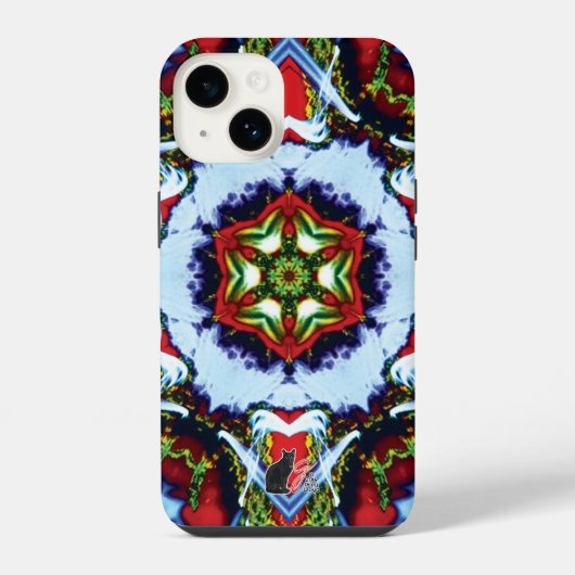 Coque Pour iPhone 14 Brindle Kaleidoscope (Verso)