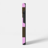 Coque Pour iPhone 14 Brown blanc rose et chocolat par STaylor (Côté gauche)