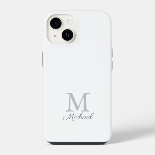 Coque Pour iPhone 14 Brume de lumière monographique (Verso)