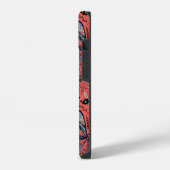 Coque Pour iPhone 14 Bugs de Doodle sur corail rouge (Côté gauche)