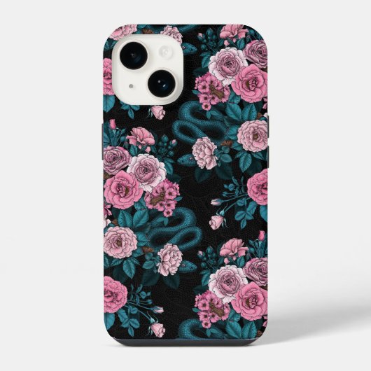 Coque Pour iPhone 14 Caché dans les roses 2 (Verso)