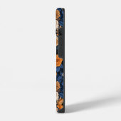 Coque Pour iPhone 14 Caché dans les roses, orange et bleu (Côté gauche)