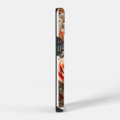 Coque Pour iPhone 14 Cadre doré orné de roses (Côté droit)