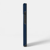 Coque Pour iPhone 14 Cadre supérieur exécutif moderne unique bleu marin (Côté gauche)