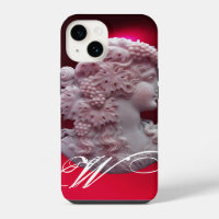 CAMEO ANTIQUE, DAME AVEC RAISINS ET VIGNES