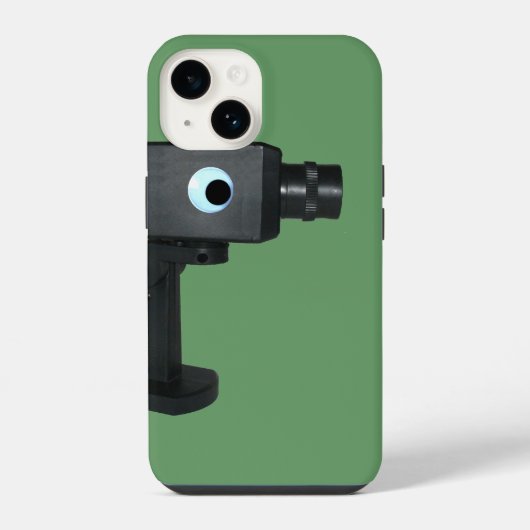 Coque Pour iPhone 14 Caméra de sécurité avec yeux Google (Verso)