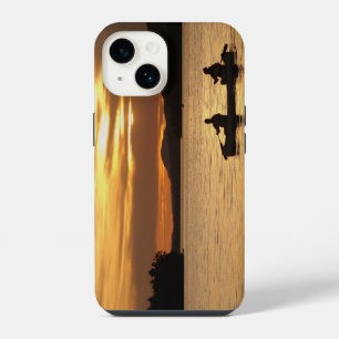 Coque Pour iPhone 14 Canoë coucher de soleil