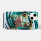 Coque Pour iPhone 14 Capinha de Celular Camaleão: Estilo e Proteção (Verso Horizontal)