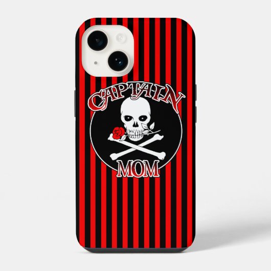 Coque Pour iPhone 14 Capitaine Maman iPhone 7 Coque (Verso)