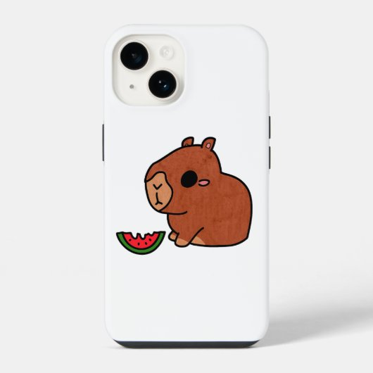 Coque Pour iPhone 14 Capybara (Verso)