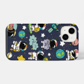 Coque Pour iPhone 14 Caricature spatiale astronaute (Verso Horizontal)