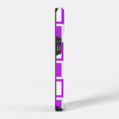 Coque Pour iPhone 14 Carrés Gras Violet Gras (Côté droit)