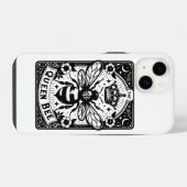 Coque Pour iPhone 14 Carte de tarot de la reine abeille (Verso Horizontal)