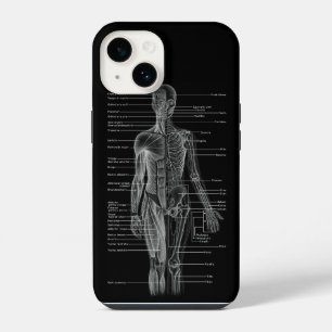 Coque Pour iPhone 14 Cartes Médicales de l'anatomie humaine