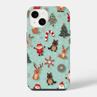 Coque Pour iPhone 14 cas téléphonique de noël