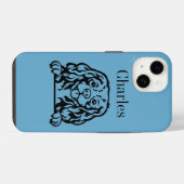 Coque Pour iPhone 14 Cavalier King Charles Spaniels (Verso Horizontal)