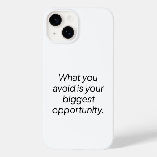 Coque Pour iPhone 14 Ce que vous évitez de coque iphone (Verso)