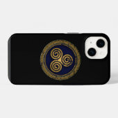 COQUE POUR iPhone 14 CELTIC SWIRLS CIRCLE (Verso Horizontal)