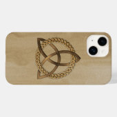 Coque Pour iPhone 14 Celtic Triquetra Trinity Knot iPhone 14 Coque (Verso (horizontal))