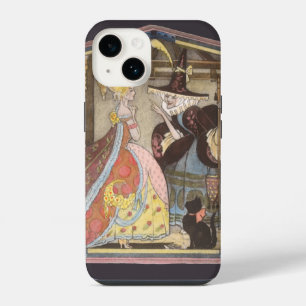 Coque Pour iPhone 14 Cendrillon et la Fée Marraine, Conte de Fées Vinta