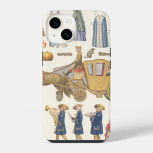 Coque Pour iPhone 14 Cendrillon, Jouets en Papier de Style Victorien Vi