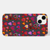 Coque Pour iPhone 14 Cent coeurs Coque-Mate coque iphone (Verso (horizontal))