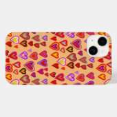 Coque Pour iPhone 14 Cent coeurs Coque-Mate coque iphone (Verso (horizontal))