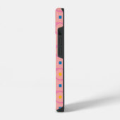 Coque Pour iPhone 14 Cercle Interlocking Rose Moderne du Milieu du Sièc (Côté gauche)