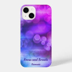 Coque Pour iPhone 14 Cercles Abstraits rose et violet Focus et respirat