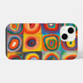 Coque Pour iPhone 14 Cercles Carré de Kandinsky (Verso Horizontal)