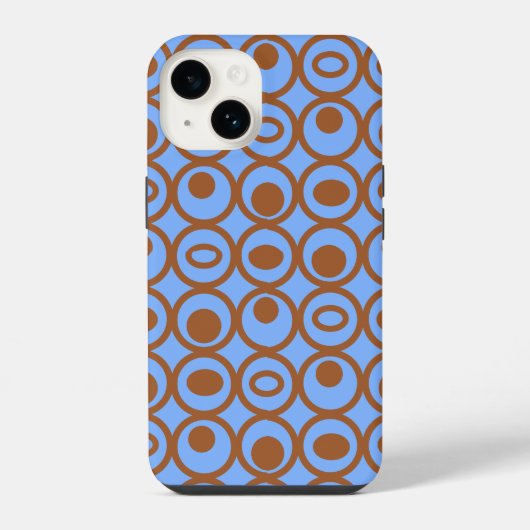 Coque Pour iPhone 14 Cercles dans des Cercles (Verso)