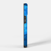 Coque Pour iPhone 14 Cercles de lune bleue (Côté droit)