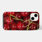 Coque Pour iPhone 14 Cerises Rouges Juteuses (Verso Horizontal)