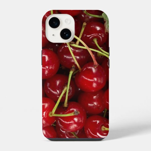 Coque Pour iPhone 14 Cerises Rouges Juteuses (Verso)