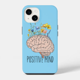 Coque Pour iPhone 14 Cerveau Botanique Esprit Positif Étui de motivat