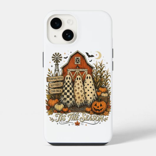 Coque Pour iPhone 14 C'est la saison automne Halloween Fantômes (Verso)