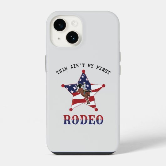 Coque Pour iPhone 14 C'est pas mon premier RODÉO (Verso)