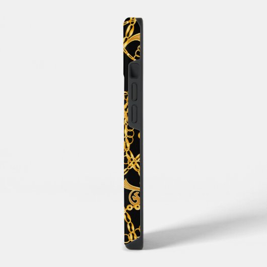 Coque Pour iPhone 14 Chaîne dorée (Côté gauche)