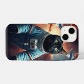 Coque Pour iPhone 14 Chat Astronaute Galactique (Verso Horizontal)