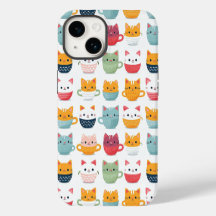 Chat dans des tasses de thé café motif mignon et c