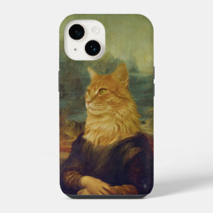 Coque Pour iPhone 14 Chat de Mona Lisa