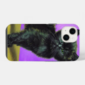 Coque Pour iPhone 14 Chat de style Van Gogh (Verso Horizontal)