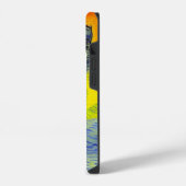Coque Pour iPhone 14 Chat de style Van Gogh sur la plage au coucher du (Côté gauche)