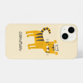 Coque Pour iPhone 14 Chat de tigre sauvage (Verso Horizontal)