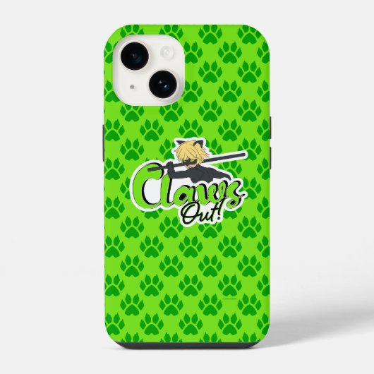 Coque Pour iPhone 14 Chat Noir | Les Griffes Sorties ! (Verso)
