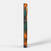 Coque Pour iPhone 14 Chat orange de style Alphonse Mucha (Côté droit)