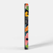 Coque Pour iPhone 14 Chat Patchwork Floral (Côté droit)
