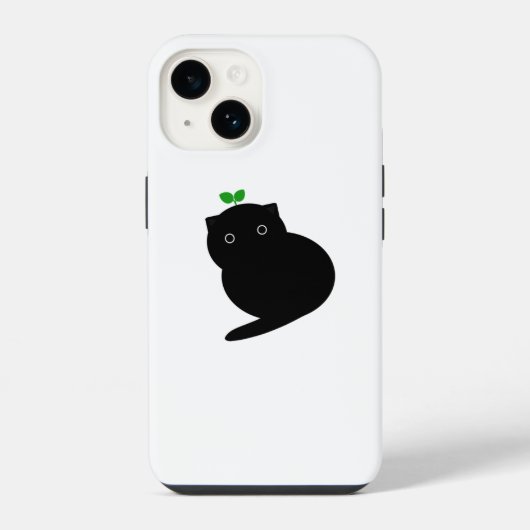 Coque Pour iPhone 14 Chat Q (Verso)
